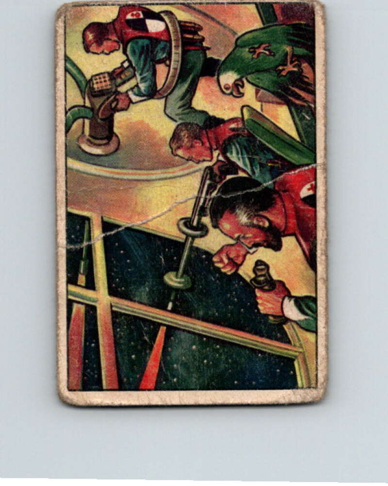 1951 Bowman Jets Rockets Spacemen #32 In Deadly Peril V10183