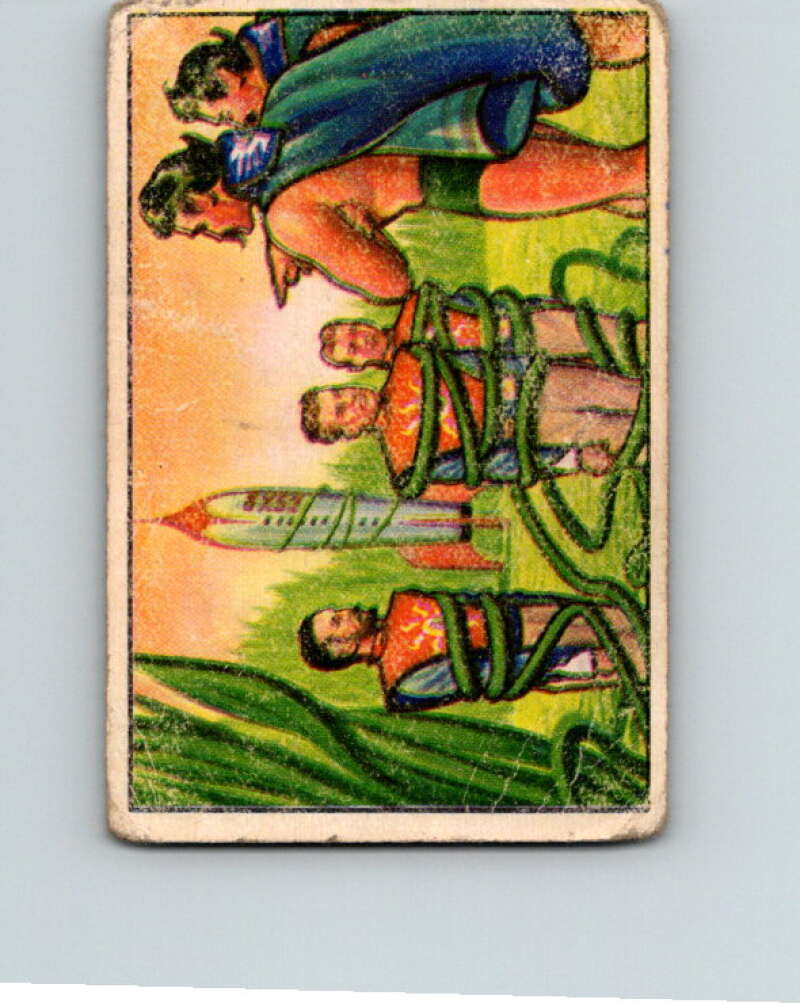 1951 Bowman Jets Rockets Spacemen #44 Caught by Vines V10193
