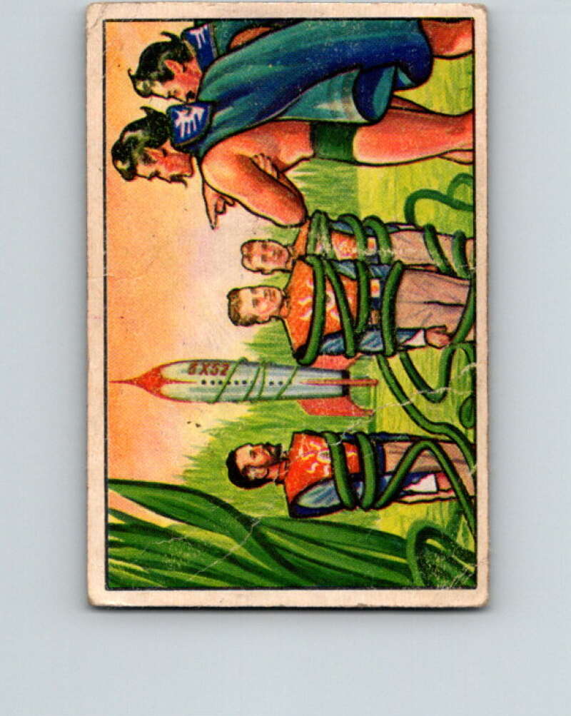 1951 Bowman Jets Rockets Spacemen #44 Caught by Vines V10194