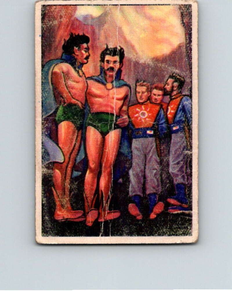 1951 Bowman Jets Rockets Spacemen #46 Through Volcanic Caves V10197
