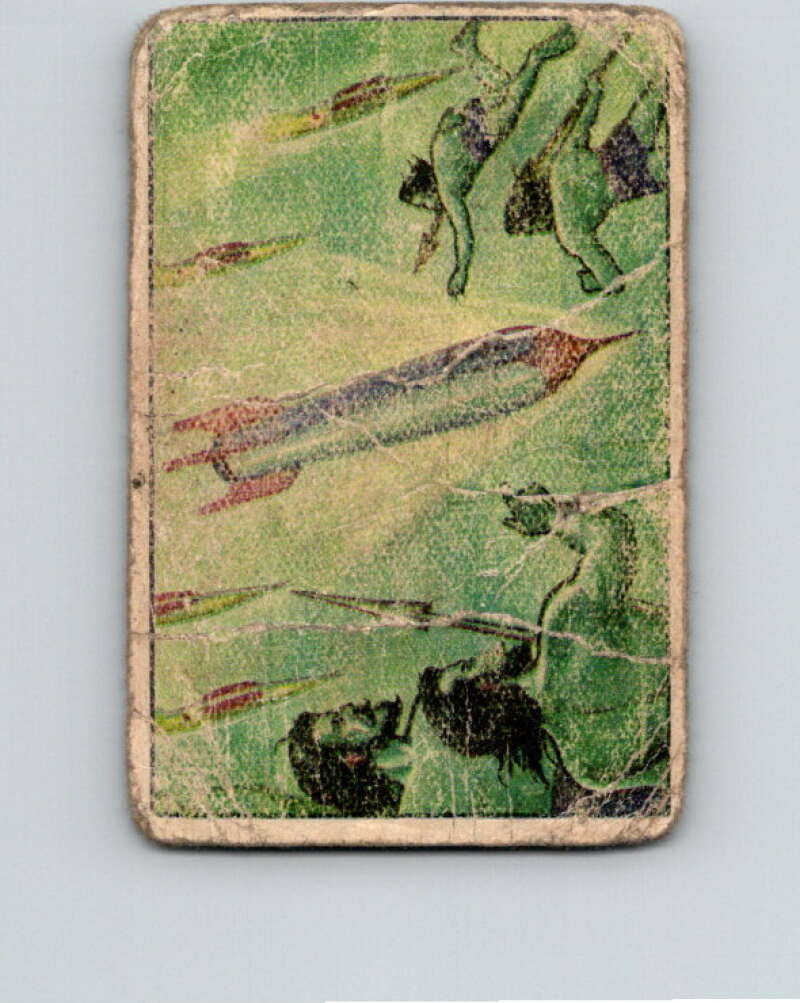 1951 Bowman Jets Rockets Spacemen #53 A Long Dive V10202