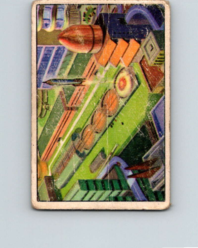 1951 Bowman Jets Rockets Spacemen #72 Home to Manhattan V10218