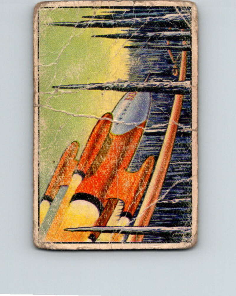 1951 Bowman Jets Rockets Spacemen #82 Landing on Kroto V10222