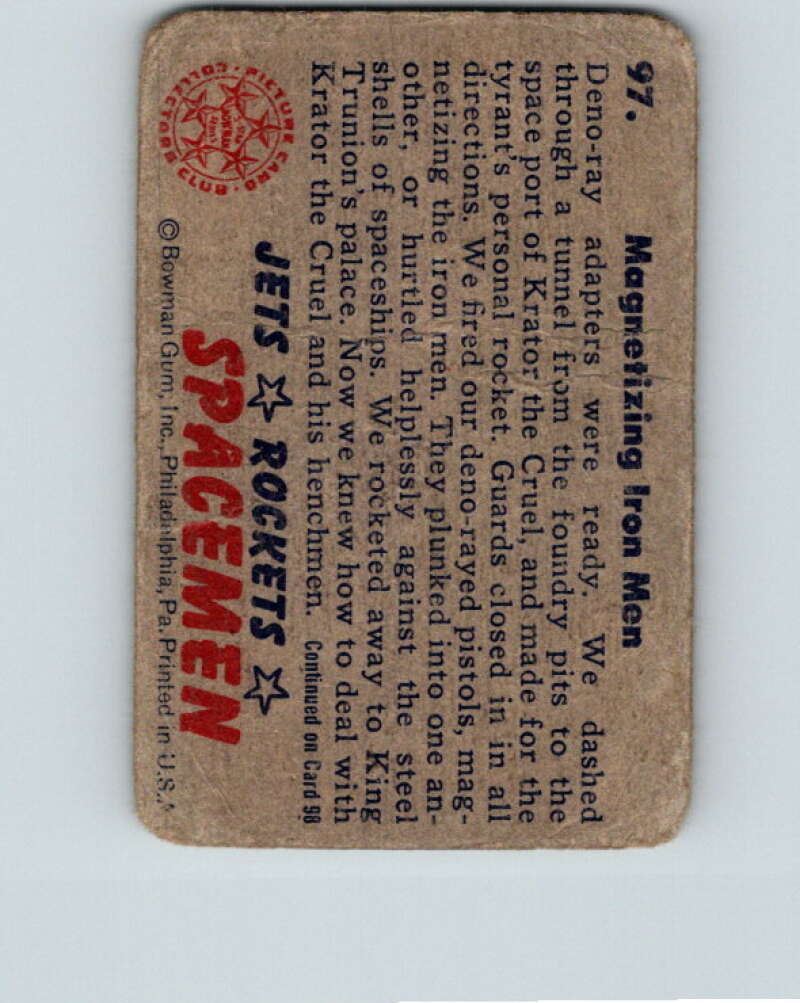1951 Bowman Jets Rockets Spacemen #97 Magnetizing Men V10230