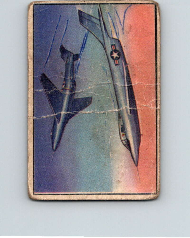 1951 Bowman Jets Rockets Spacemen #107 Voodoo Demon V10235
