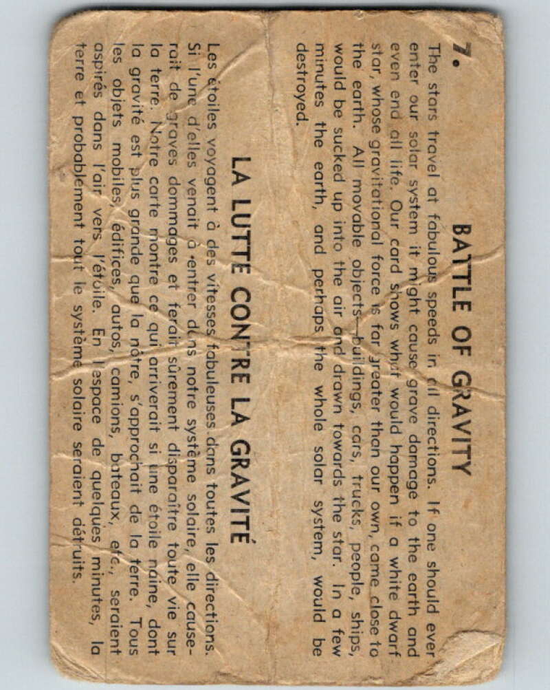 1958 Missiles and Satellites #7 Battle of Gravity V10237