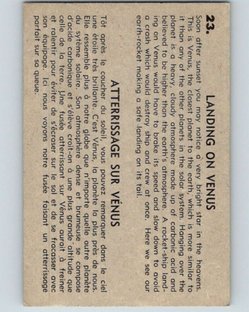 1958 Missiles and Satellites #23 Landing on Venus V10240