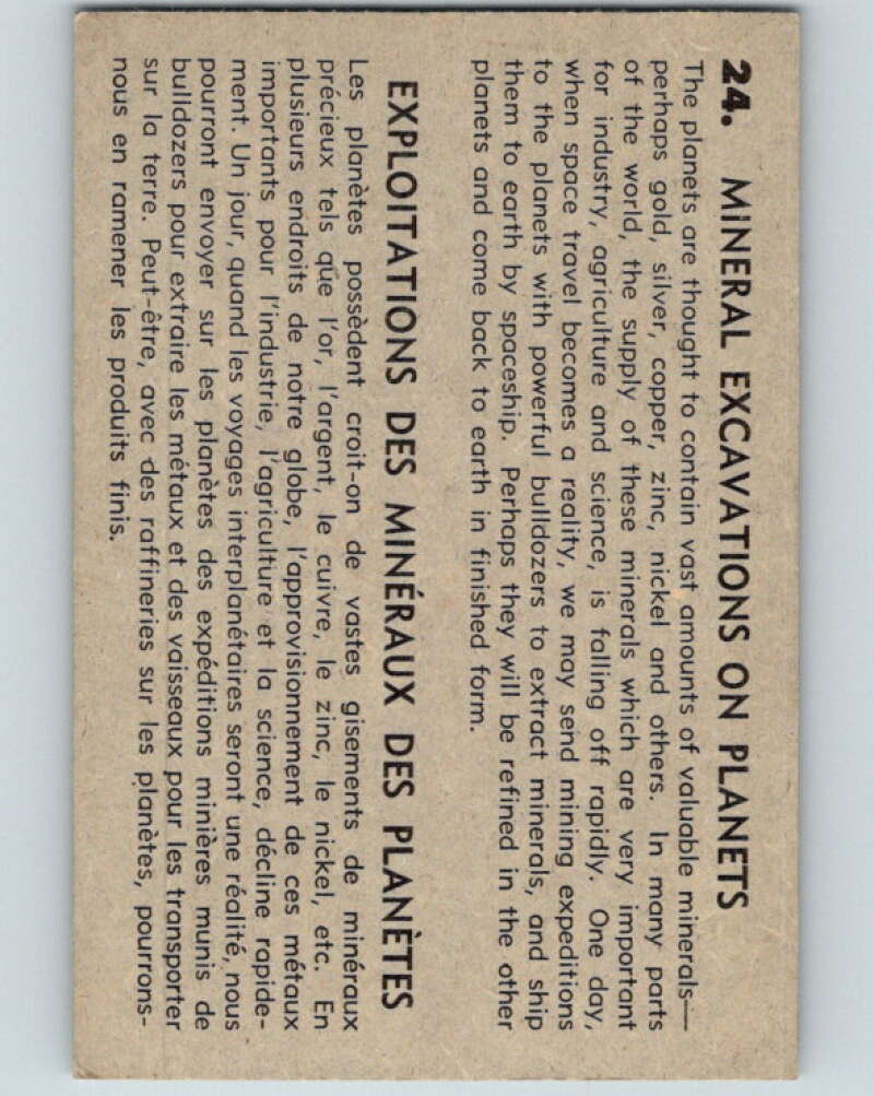 1958 Missiles and Satellites #24 Mineral on Planets V10241