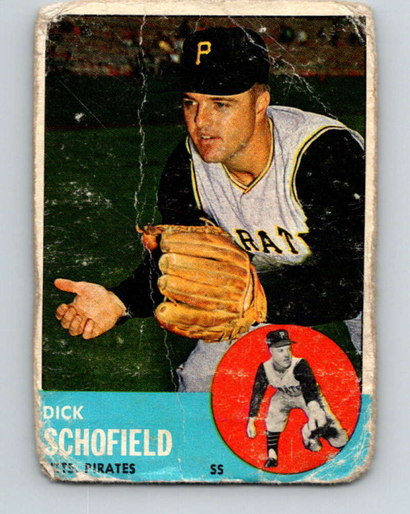 1963 Topps MLB #34 Dick Schofield Pittsburgh Pirates V10363