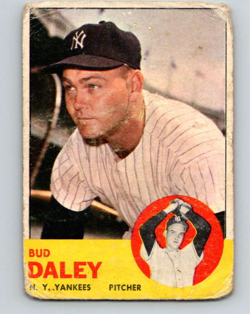 1963 Topps MLB #38 Bud Daley New York Yankees V10364