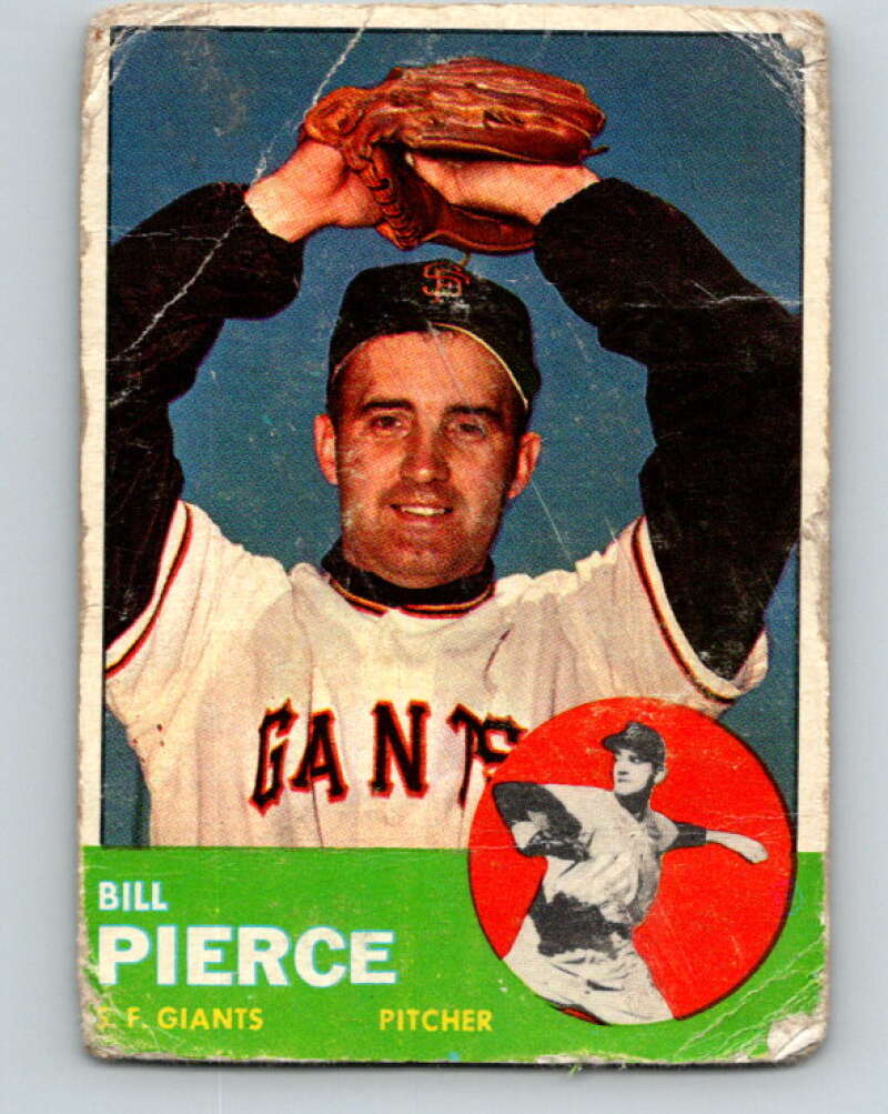1963 Topps MLB #50 Billy Pierce San Francisco Giants V10367