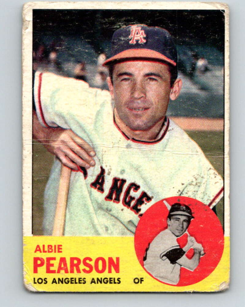 1963 Topps MLB #182 Albie Pearson Los Angeles Angels V10371