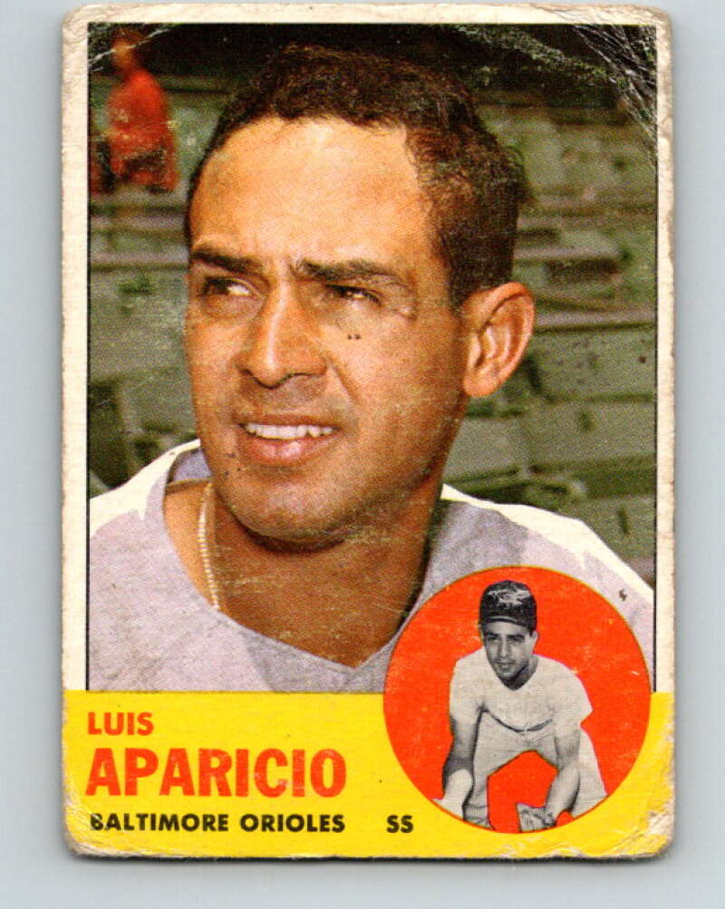 1963 Topps MLB #205 Luis Aparicio Baltimore Orioles V10372