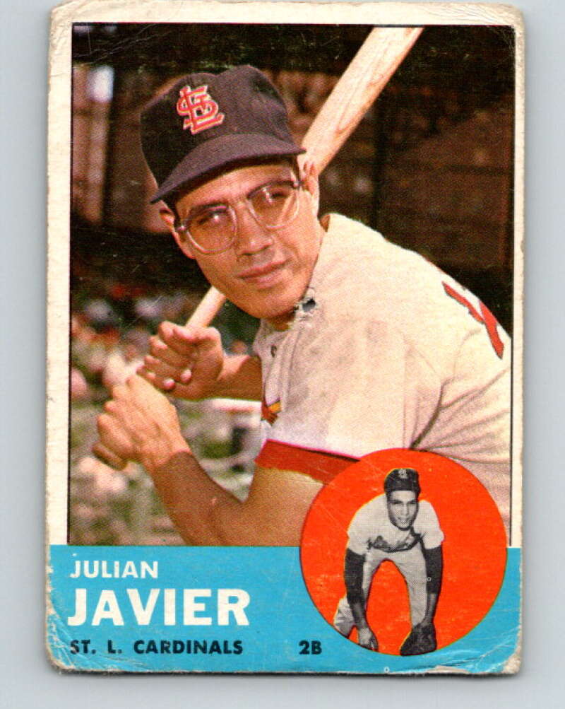 1963 Topps MLB #226 Julian Javier St. Louis Cardinals V10373