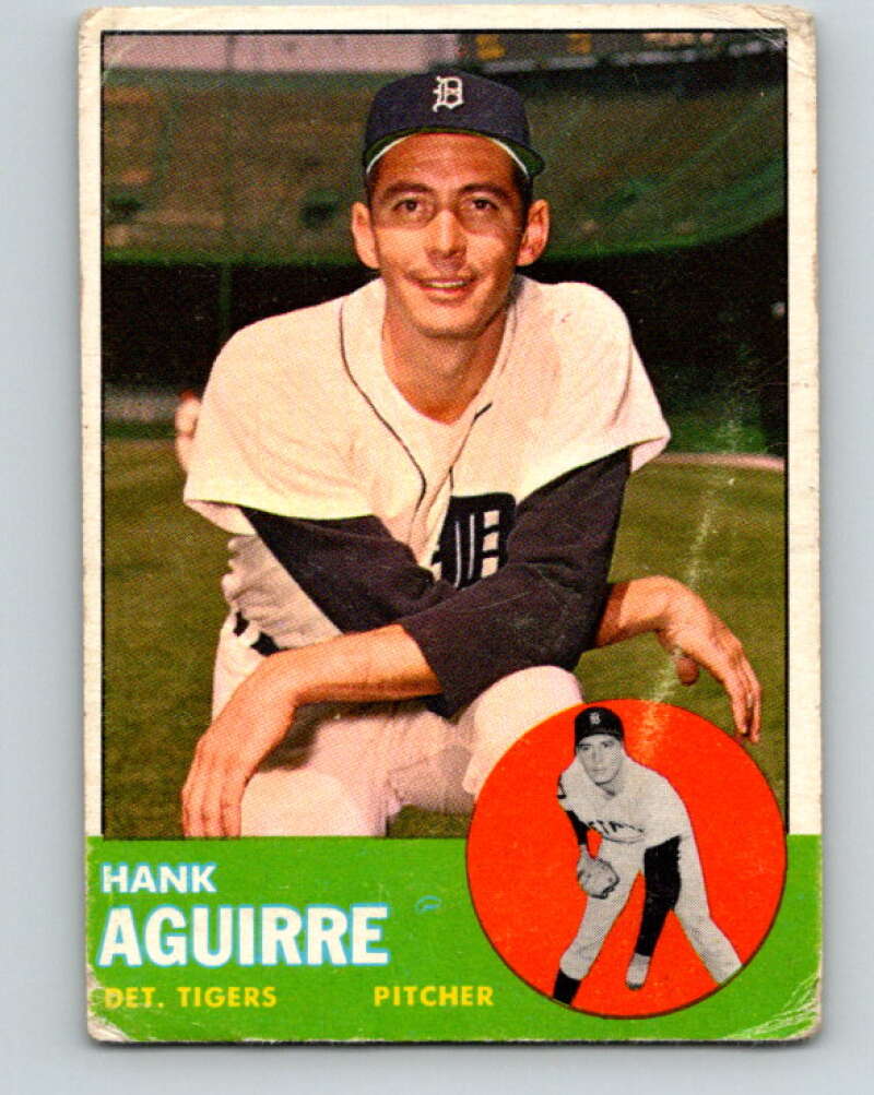 1963 Topps MLB #257 Hank Aguirre Detroit Tigers V10378