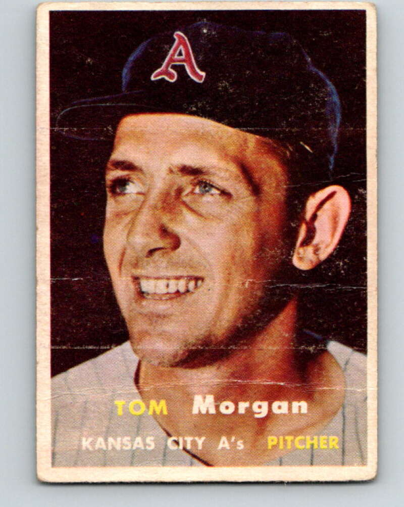 1957 Topps MLB #239 Tom Morgan Kansas City Athletics V10390