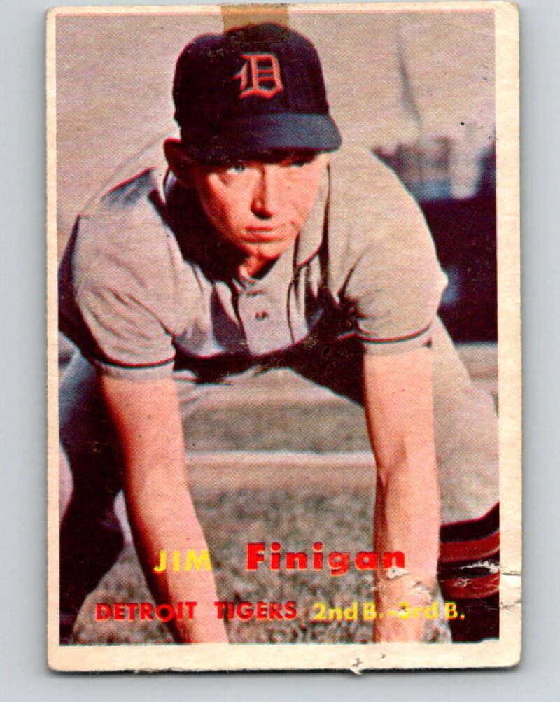 1957 Topps MLB #248 Jim Finigan Detroit Tigers V10392