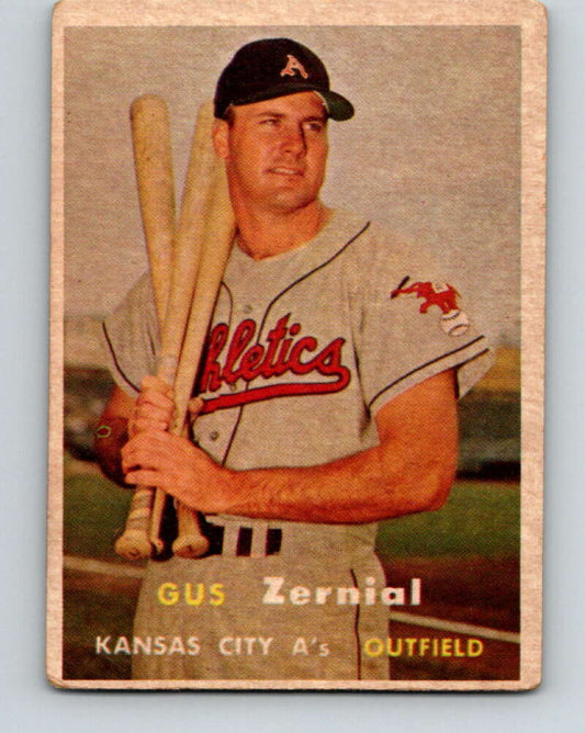 1957 Topps MLB #253 Gus Zernial  Kansas City Athletics  V10393