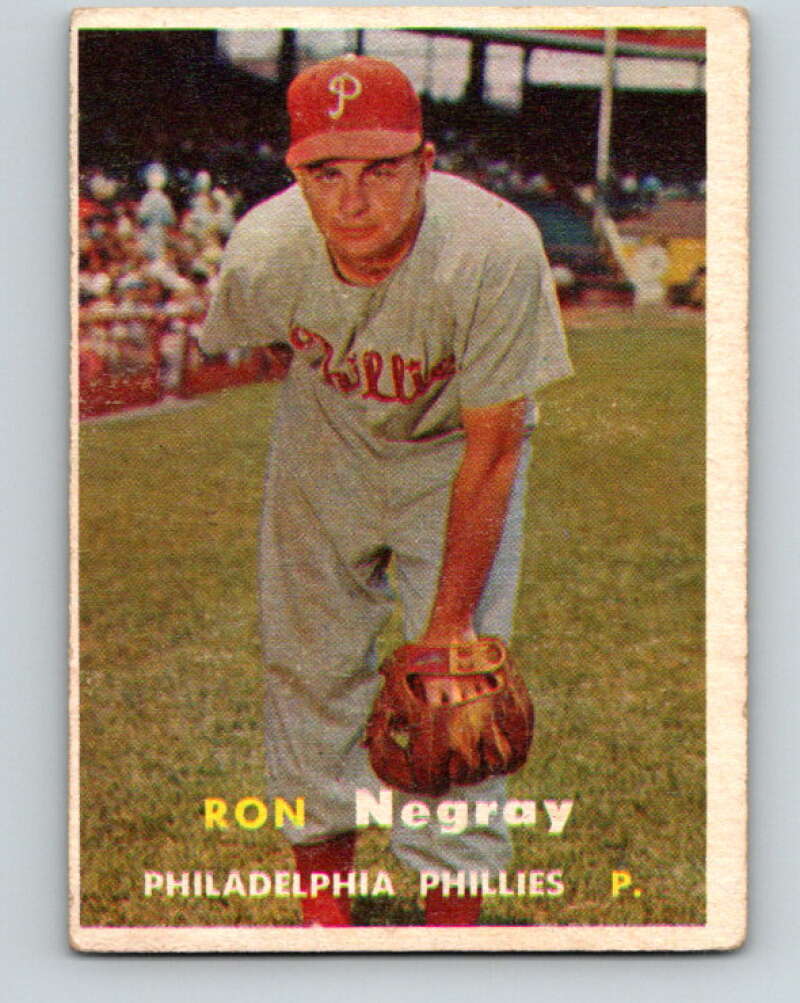 1957 Topps MLB #254 Ron Negray Philadelphia Phillies V10394