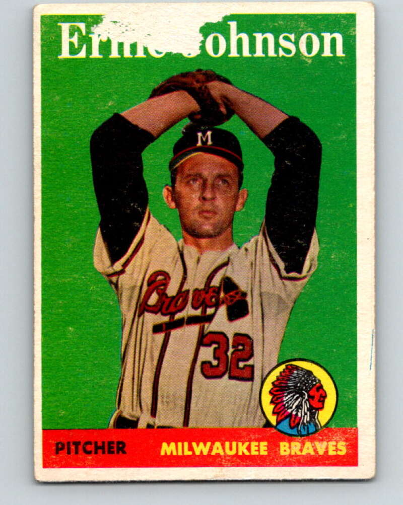 1958 Topps MLB #78 Ernie Johnson UER Milwaukee Braves� V10424