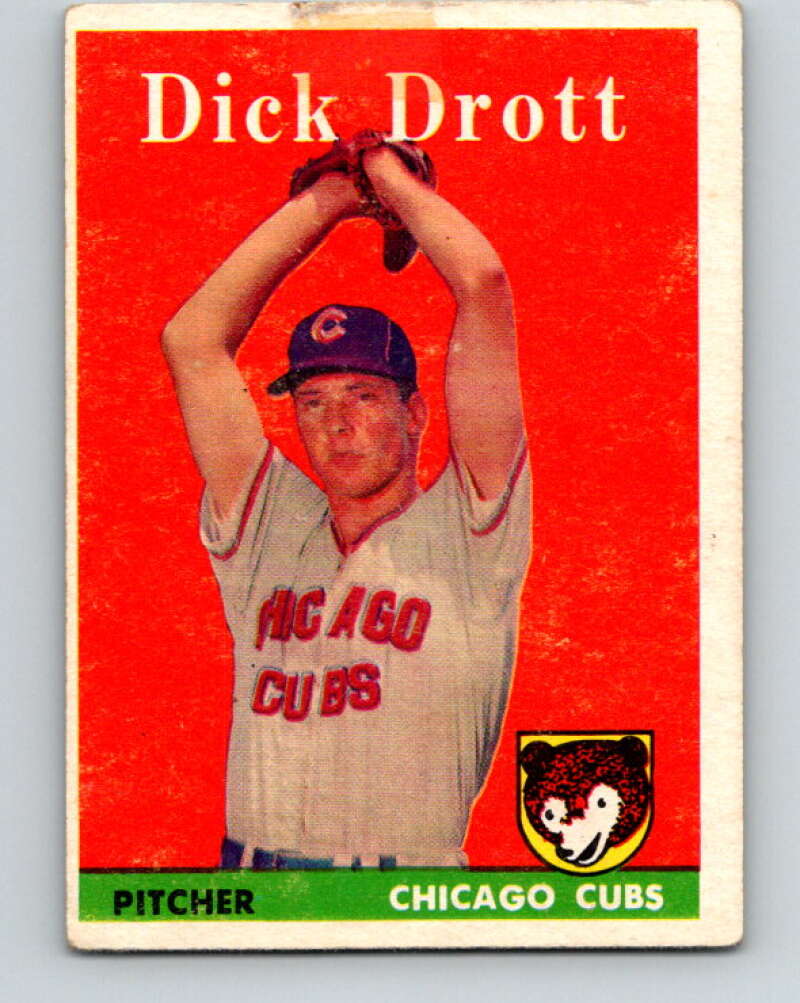 1958 Topps MLB #80 Dick Drott Chicago Cubs� V10425