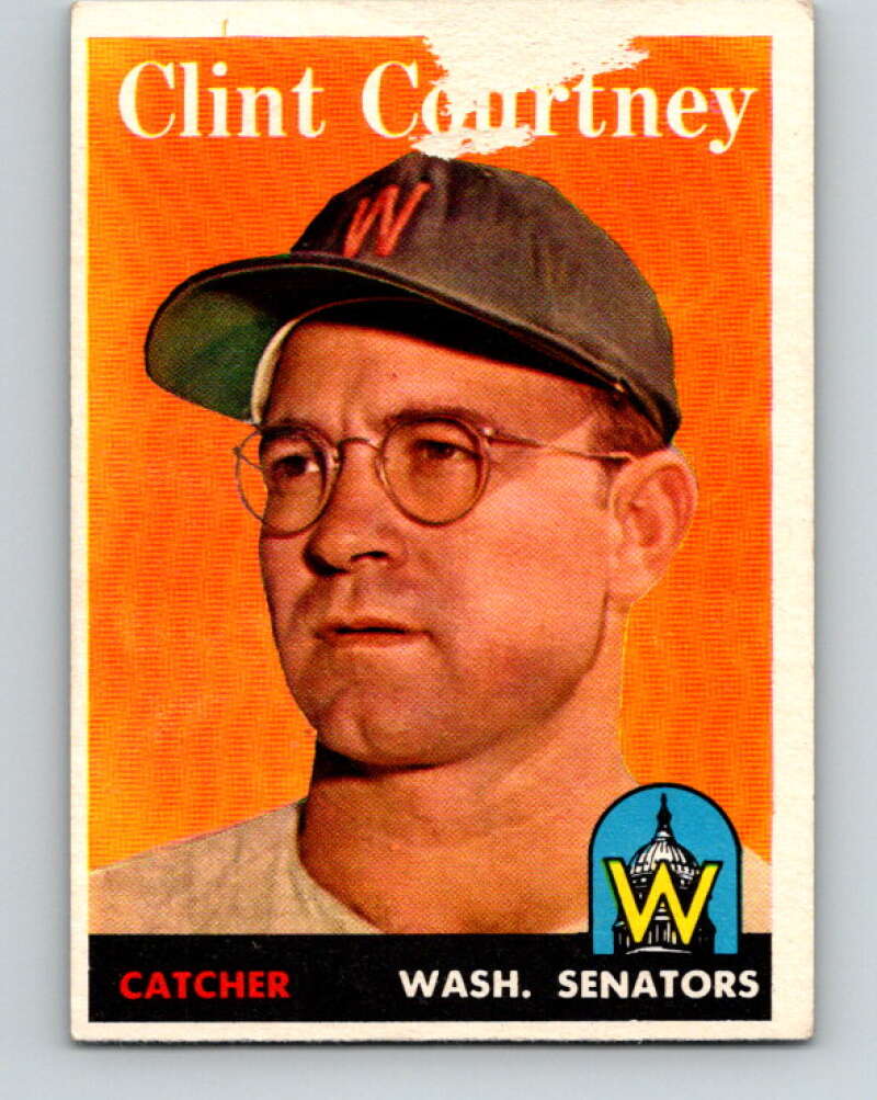 1958 Topps MLB #92 Clint Courtney Washington Senators� V10431