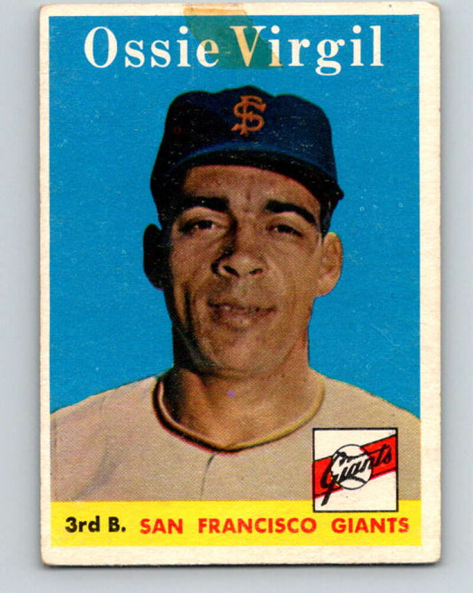 1958 Topps MLB #107 Ozzie Virgil Sr. UER  San Francisco Giants� V10438