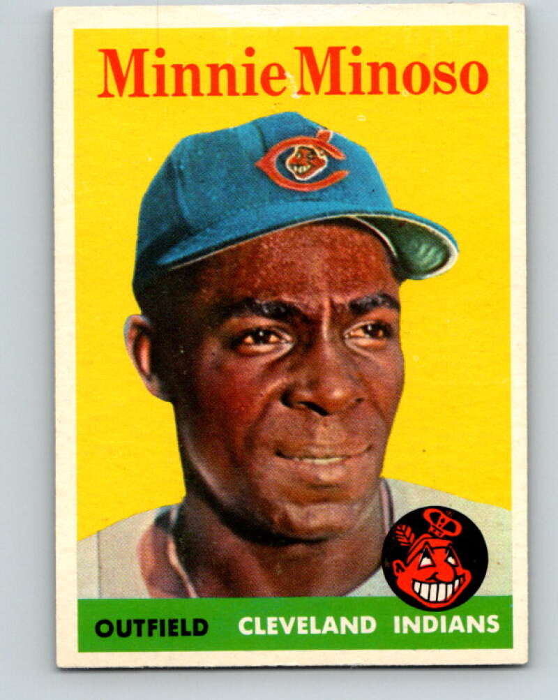 1958 Topps MLB #295 Minnie Minoso UER Cleveland Indians� V10442