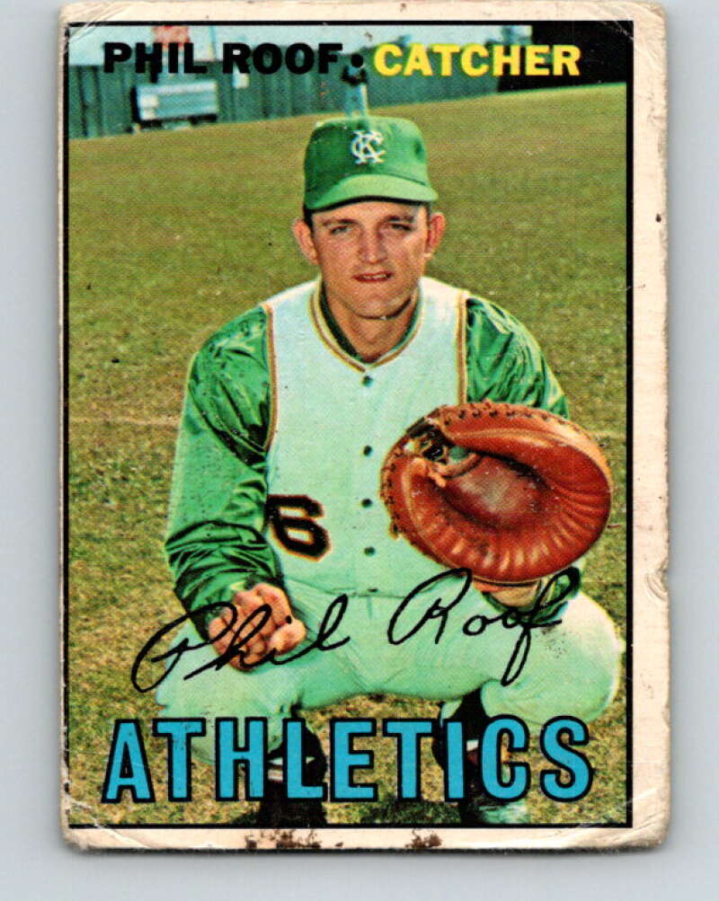 1967 Topps MLB #129 Phil Roof Kansas City Athletics� V10447