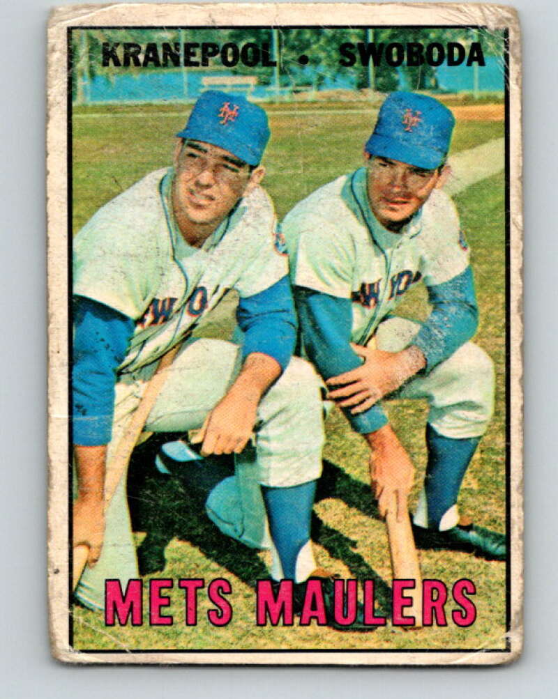 1967 Topps MLB #186 Kranepool/Swoboda Mets Maulers V10451