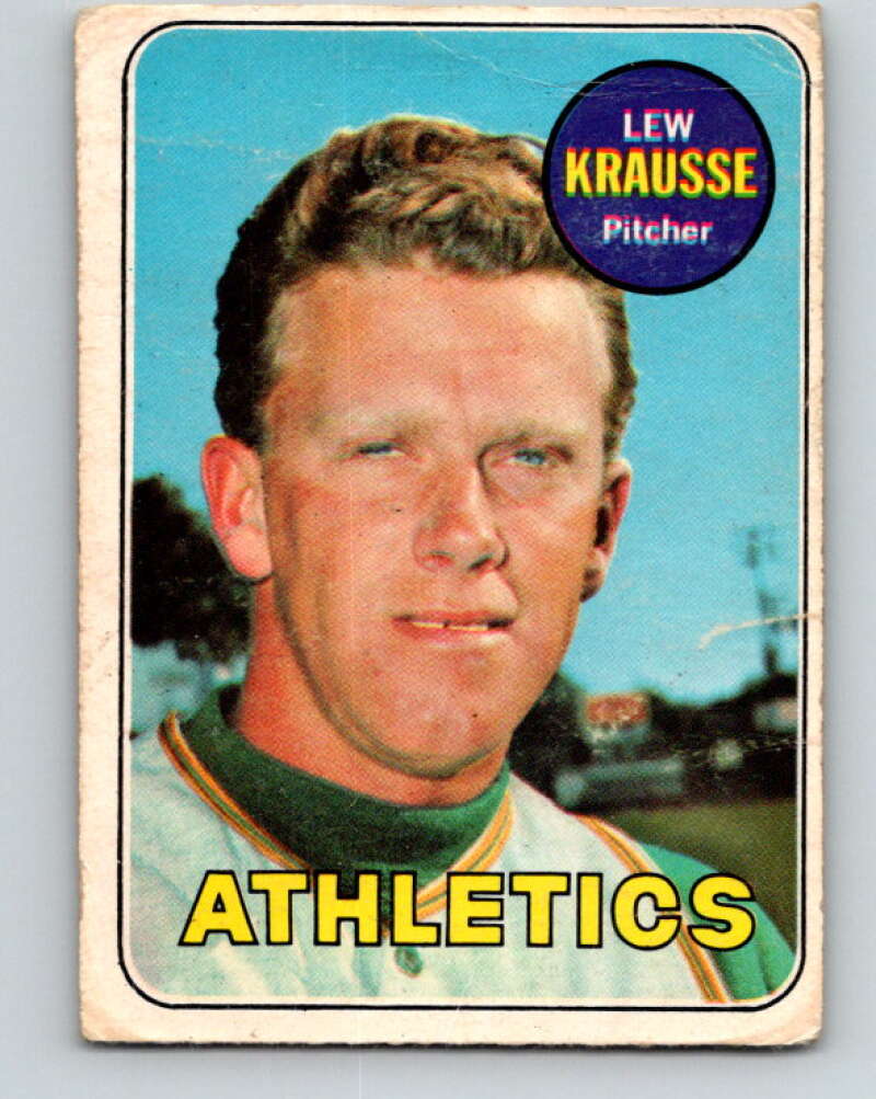1969 O-Pee-Chee MLB #23 Lew Krausse Oakland Athletics� V10470