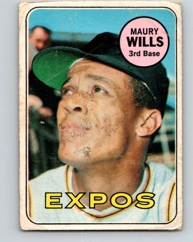 1969 O-Pee-Chee MLB #45 Maury Wills Montreal Expos� V10471