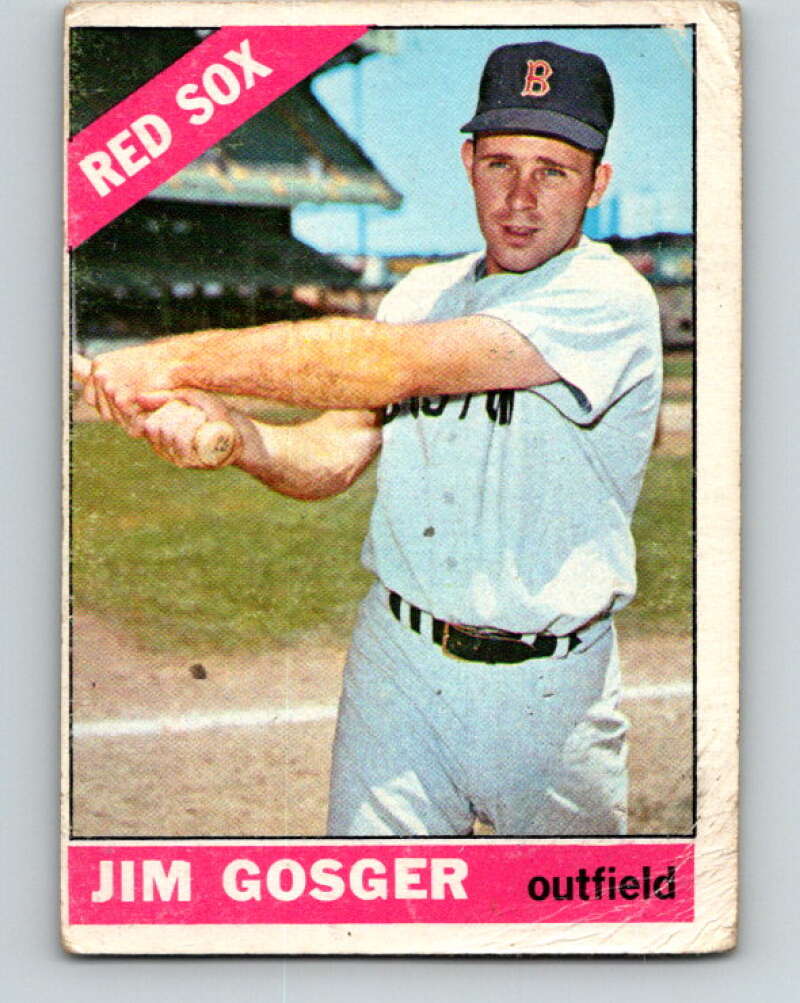1966 Topps MLB #114 Jim Gosger Boston Red Sox� V10484