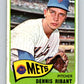 1965 Topps MLB #73 Dennis Ribant  RC Rookie New York Mets� V10502