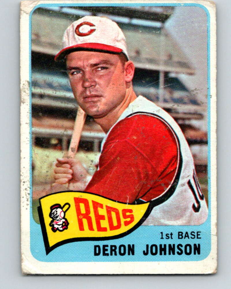 1965 Topps MLB #75 Deron Johnson Cincinnati Reds� V10503