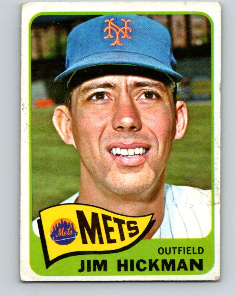 1965 Topps MLB #114 Jim Hickman  New York Mets� V10517