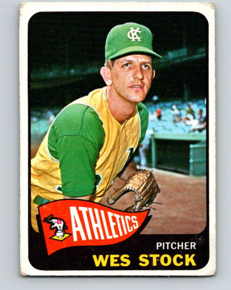 1965 Topps MLB #117 Wes Stock Kansas City Athletics� V10518