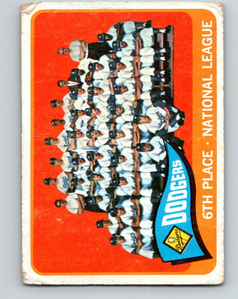 1965 Topps MLB #126 Dodgers Team Los Angeles Dodgers� V10522