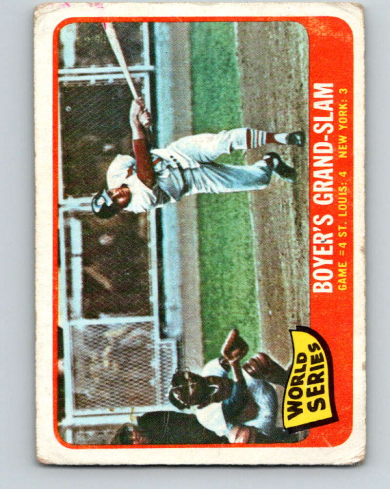1965 Topps MLB #135 World Series Game 4 Boyer's Grand-Slam � V10524