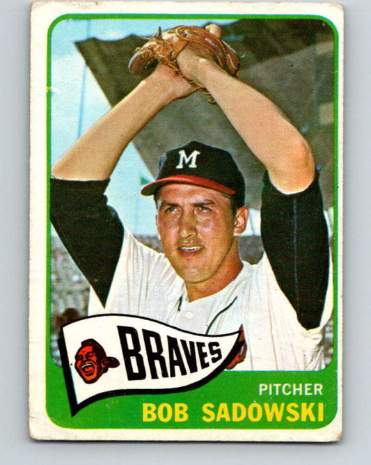 1965 Topps MLB #156 Bob Sadowski  Milwaukee Braves� V10532