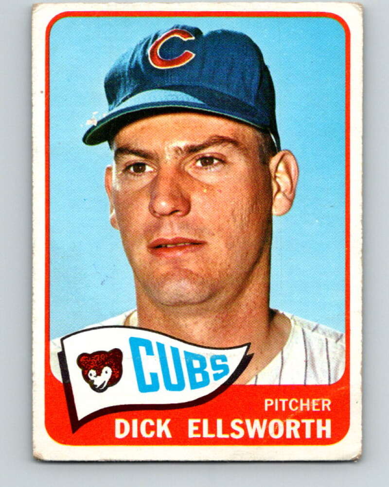 1965 Topps MLB #165 Dick Ellsworth Chicago Cubs� V10536