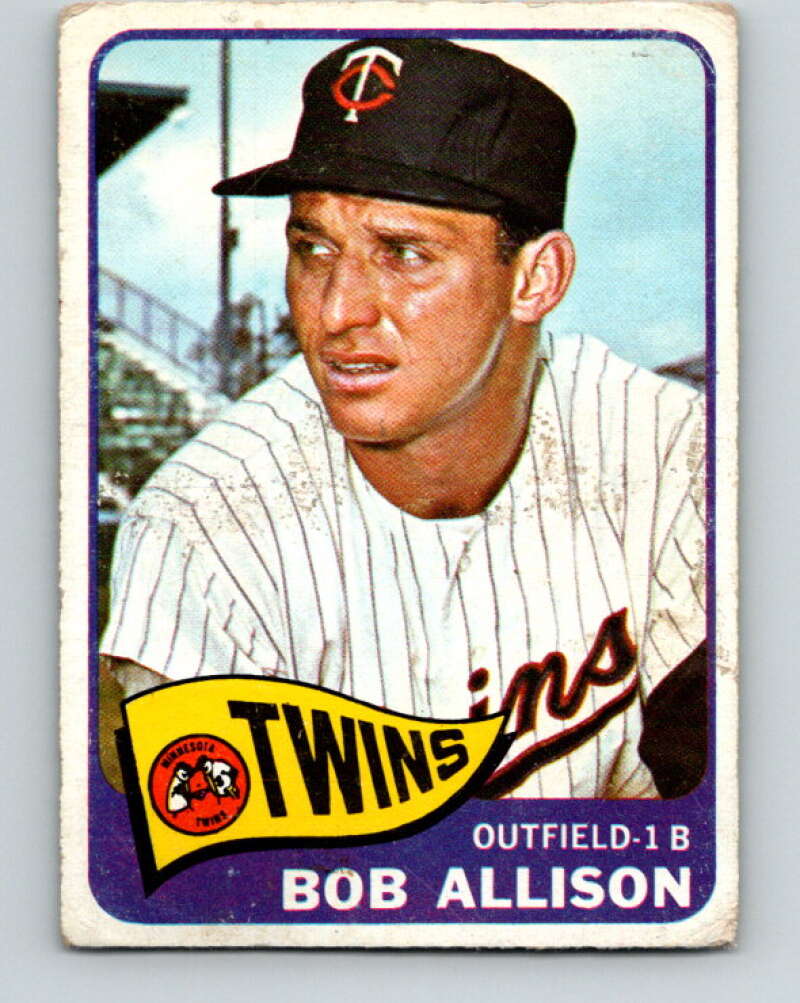 1965 Topps MLB #180 Bob Allison Minnesota Twins� V10542