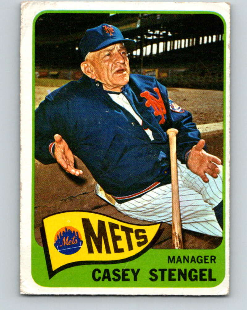 1965 Topps MLB #187 Casey Stengel MG New York Mets� V10546