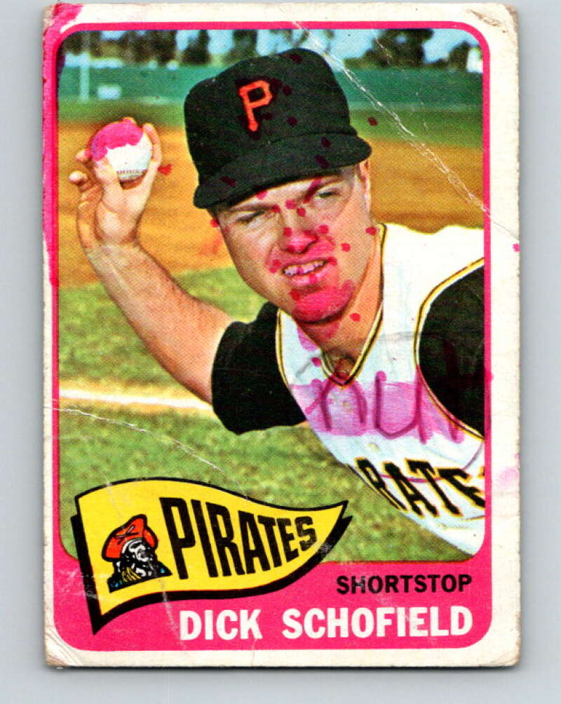 1965 Topps MLB #218 Dick Schofield Pittsburgh Pirates� V10551
