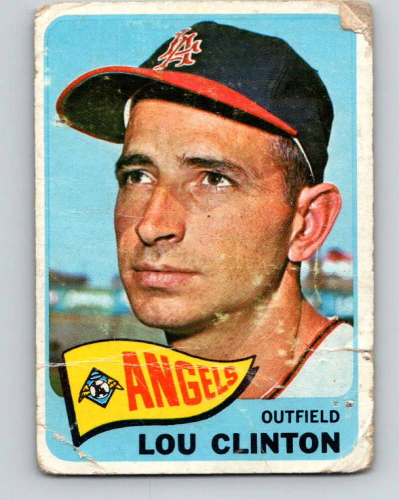 1965 Topps MLB #229 Lou Clinton Los Angeles Angels� V10554
