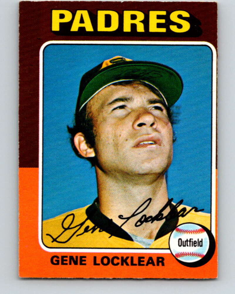 1975 O-Pee-Chee MLB #13 Gene Locklear San Diego Padres V10558