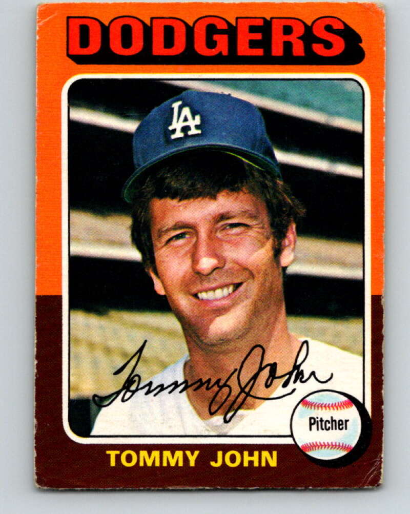 1975 O-Pee-Chee MLB #47 Tommy John Los Angeles Dodgers V10563