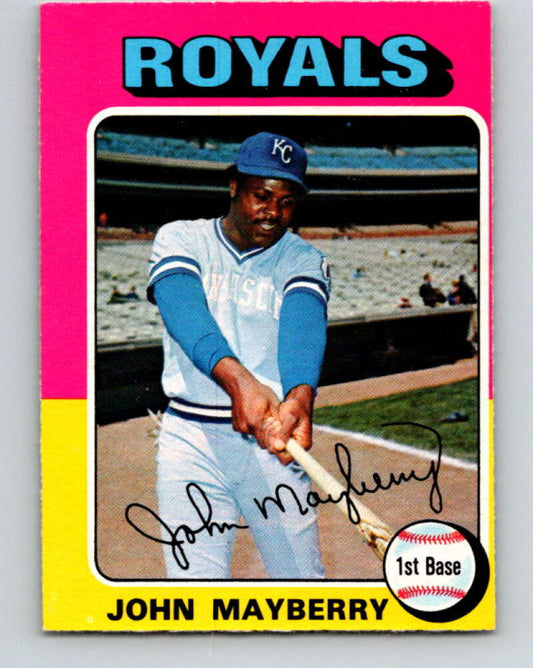 1975 O-Pee-Chee MLB #95 John Mayberry  Kansas City Royals  V10572