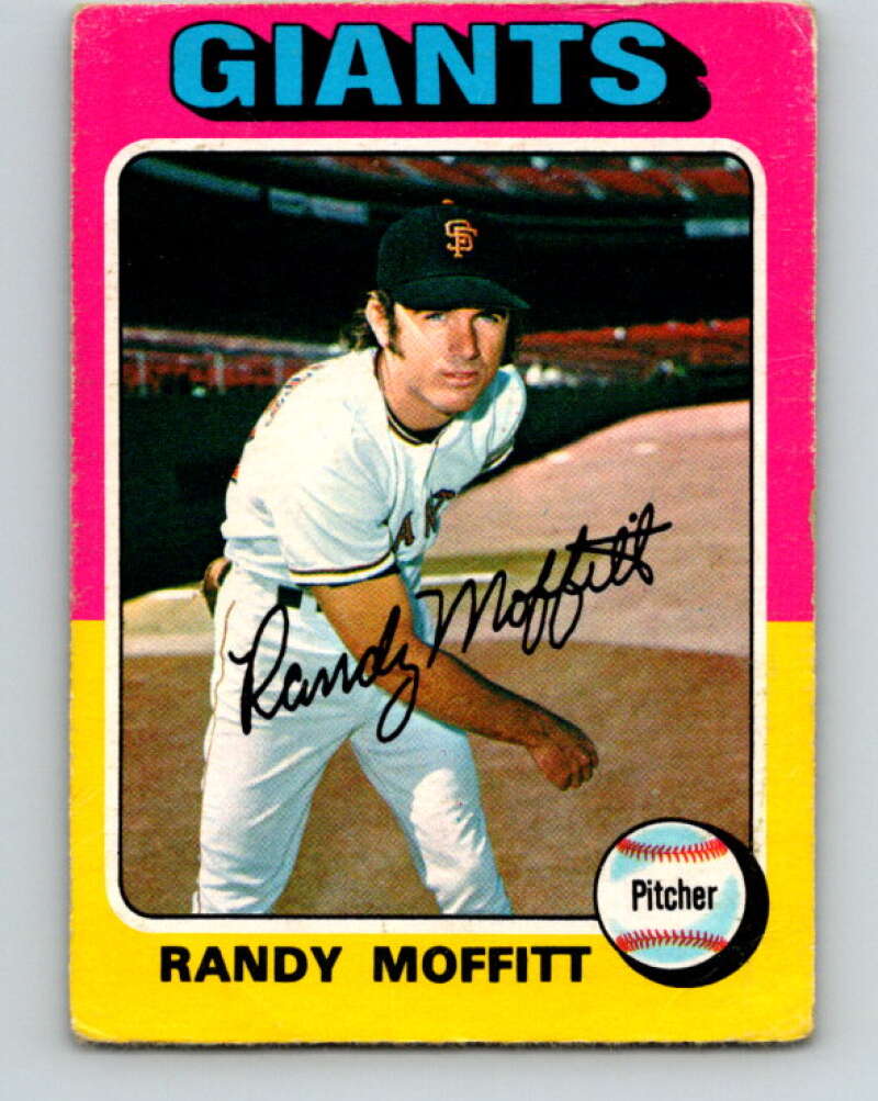 1975 O-Pee-Chee MLB #132 Randy Moffitt San Francisco Giants V10578