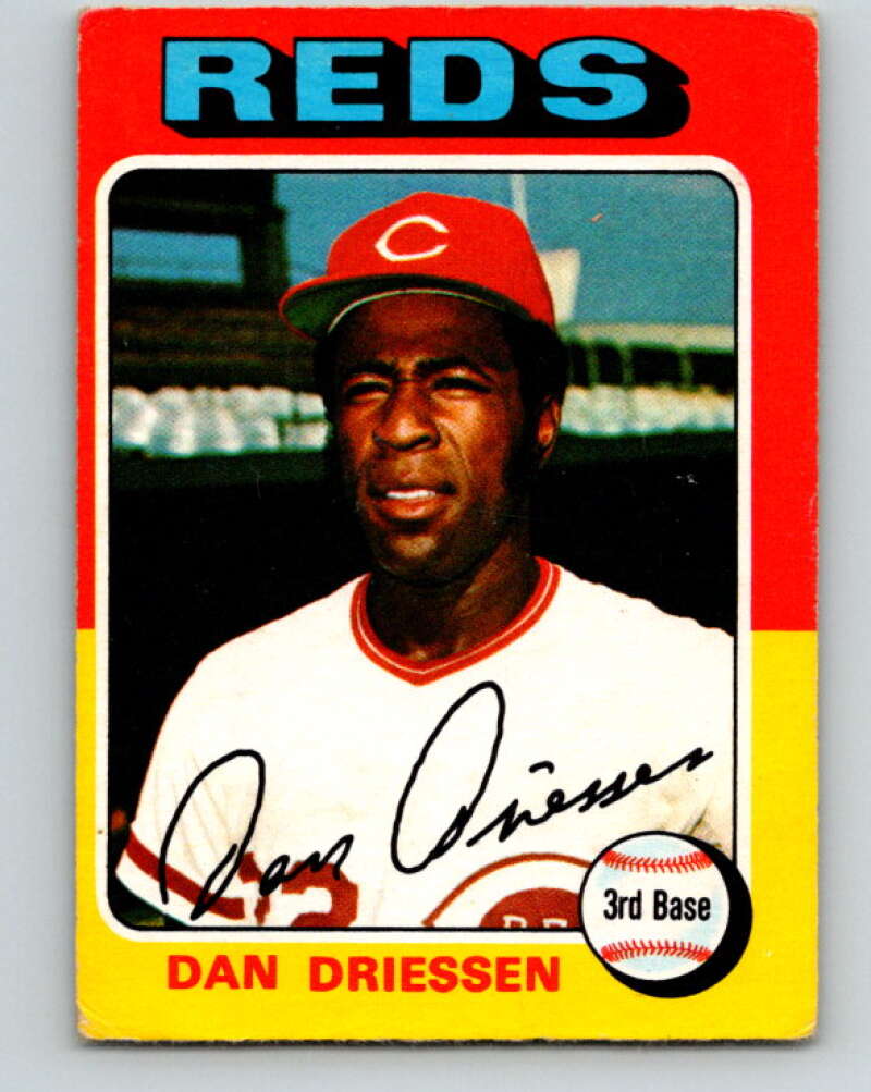 1975 O-Pee-Chee MLB #133 Dan Driessen Cincinnati Reds V10579